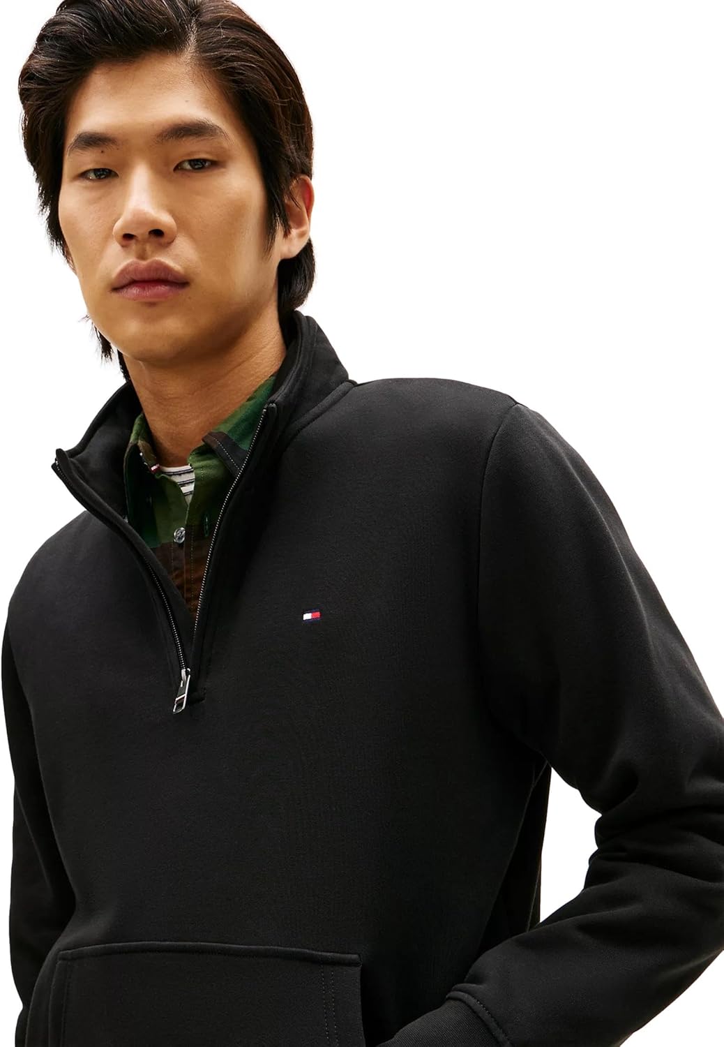 Tommy Hilfiger Men's Iconic Flag Logo Quarter-Zip Sweatshirt Collection 2025