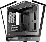 Okinos Aqua UNO Micro ATX Case, solo custodia, ventole non incluse, nessun supporto per radiatore, lunghezza massima GPU 309 mm, vetro temperato panoramico a sgancio rapido, frontale e laterale, tipo - 1