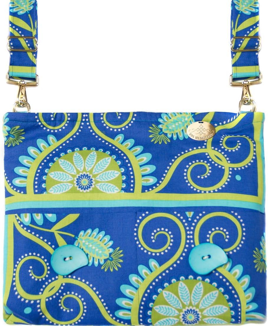 Gypsy Bandana - Upbeat Green & Blue Functional Wheelchair/Power Chair/Scooter/Carryall Bag