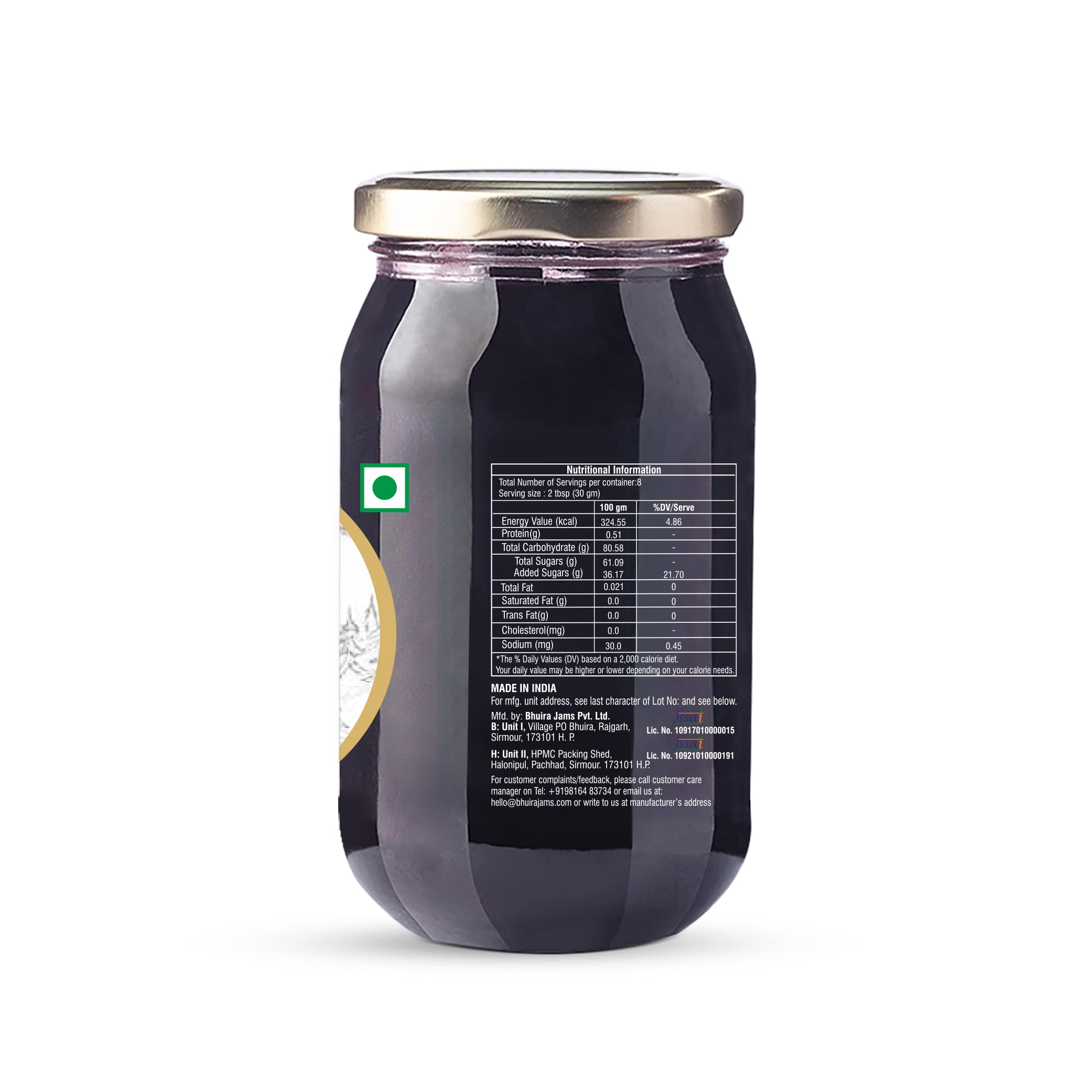 Bhuira Black Grape Preserve - 240g | All Natural, No Added Suga No Added Preservatives, Artificial Colors | Handmade Himachal Vegan Spread | Breakfast Dessert Jam | Healthy Snack, Pack of 2 - Image 5 thumbnail
