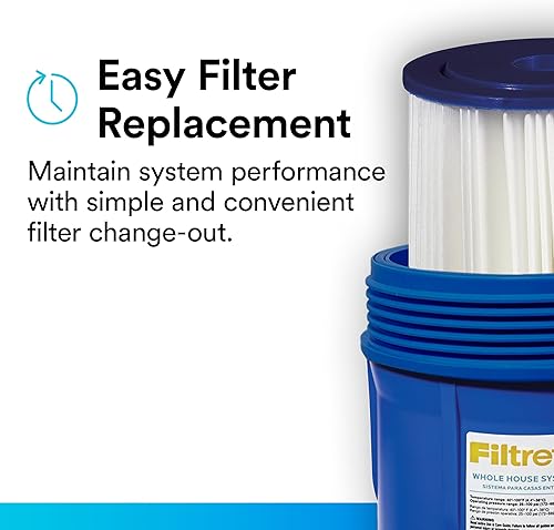 Miniatura 6 de Filtrete Sistema de filtro de agua plisado de gran capacidad 3WH-HDPL-F01 de toda la casa