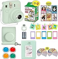 Vista 7 de Fujifilm Instax Mini 12 Cámara Instantánea Rosa Flor + Estuche de Transporte Compatible con Obturador + Paquete de Valor de Película Fuji (20 Hojas)