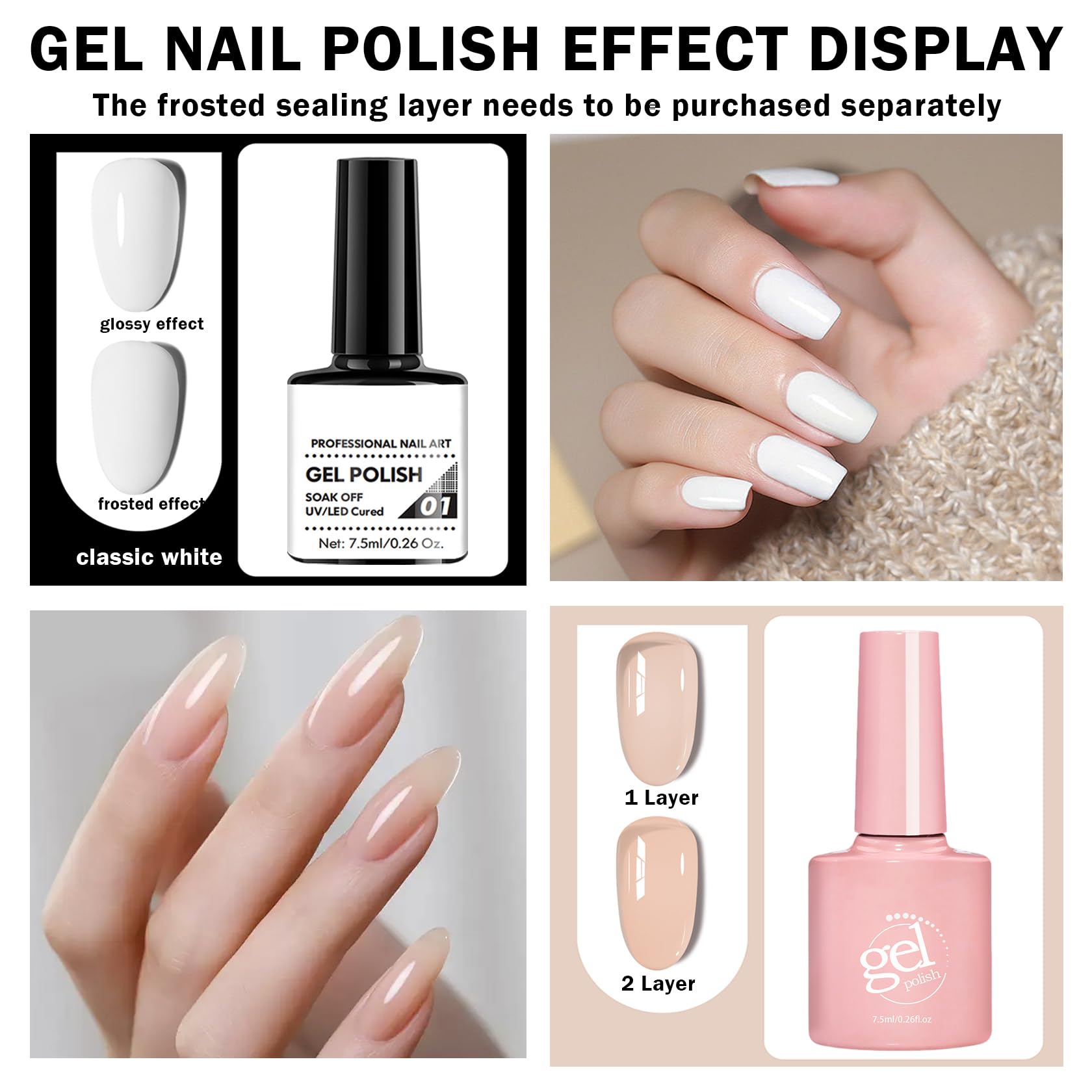 Amazon.com : QIUFSSE French Manicure Kit,French Nail Stamper,Nude