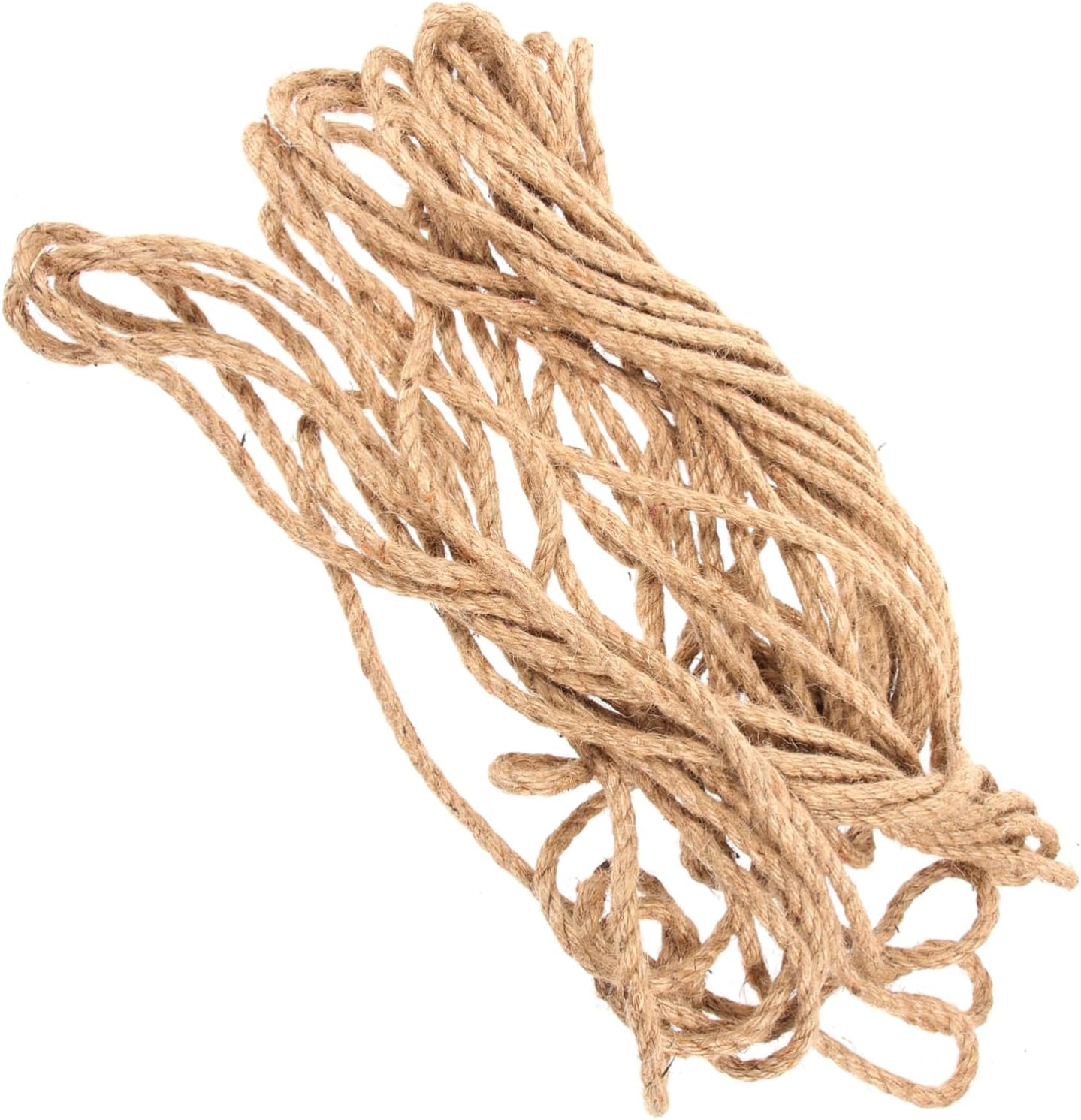 CANIGHT Multi-Purpose Jute Twine Handwoven Rope Twine String for Crafts Gardening Rope Packaging