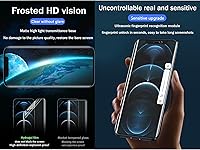 Vista 1 de 2 unids Protector de pantalla frontal para iPhone 13 mini A2481 5.4 "Flexible Matte Hydrogel Film TPU Desbloqueo de huellas dactilares Anti-huella