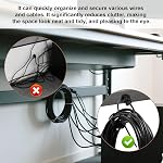 Lyreh 10pcs Supports de fermeture magnétique, Base de fixation de câble avec un aimant solide organisateur de fil polyvalent pour la maison bureau voiture bateau câblage électrique Gestion du câble