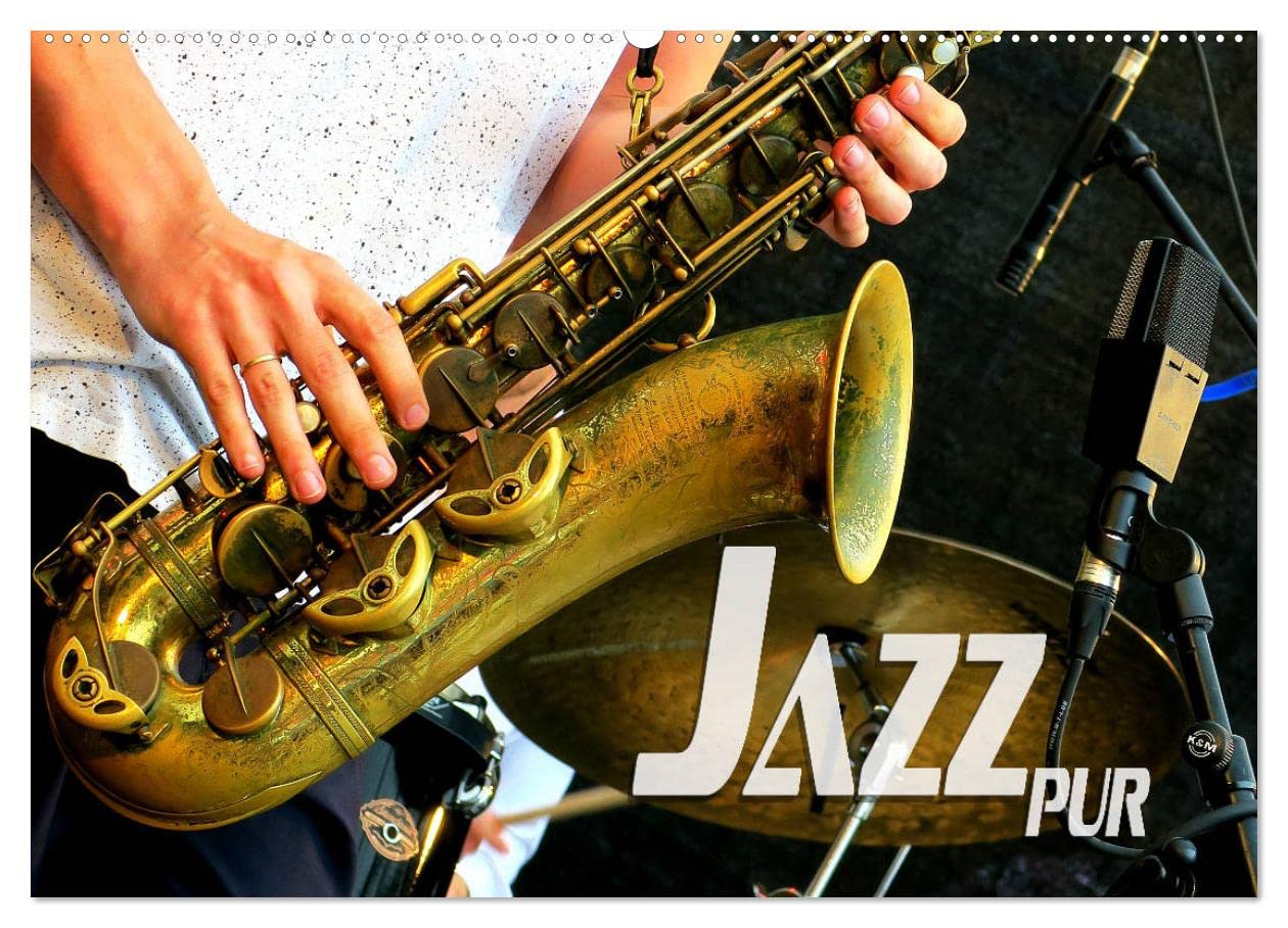 Jazz pur (Wandkalender 2026 DIN A2 quer), CALVENDO Monatskalender: Atmosphärische Entdeckungsreise durch die Welt der Jazzmusik (CALVENDO Kunst)