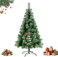 Árvore de Natal Verde Luxo, Pinheiro Cheio Premium 1,20m 100 Galhos, Pé de Ferro, Decoração Festiva, Realista e Ecológica para Fim de Ano Ideal para Casa Escritório