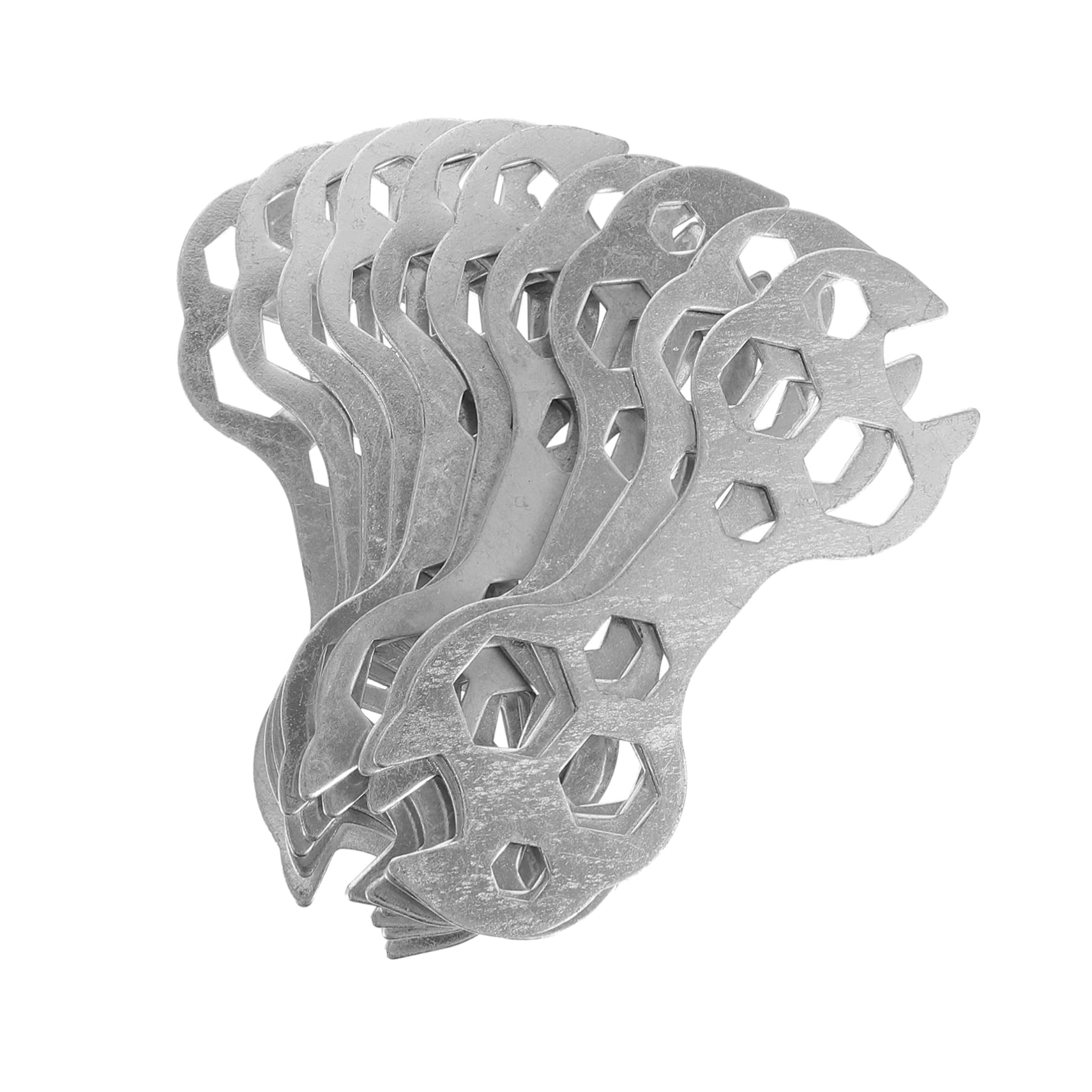 NAMOARLY 10pcs Multi-functional Bike Wrench High-grade Tool Kit for Repairs Ergonomic Design Various Hole for Versatile Use