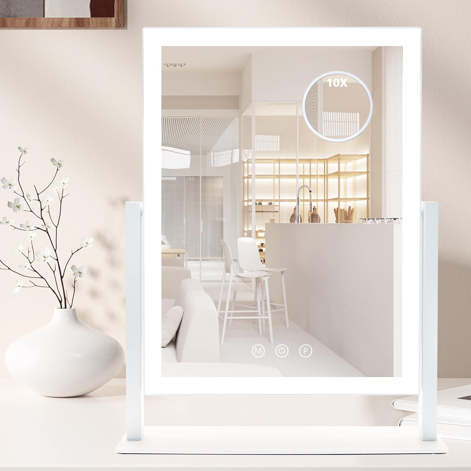 SLIMOON Lighted Makeup Mirror, Hollywood Vanity Mirror