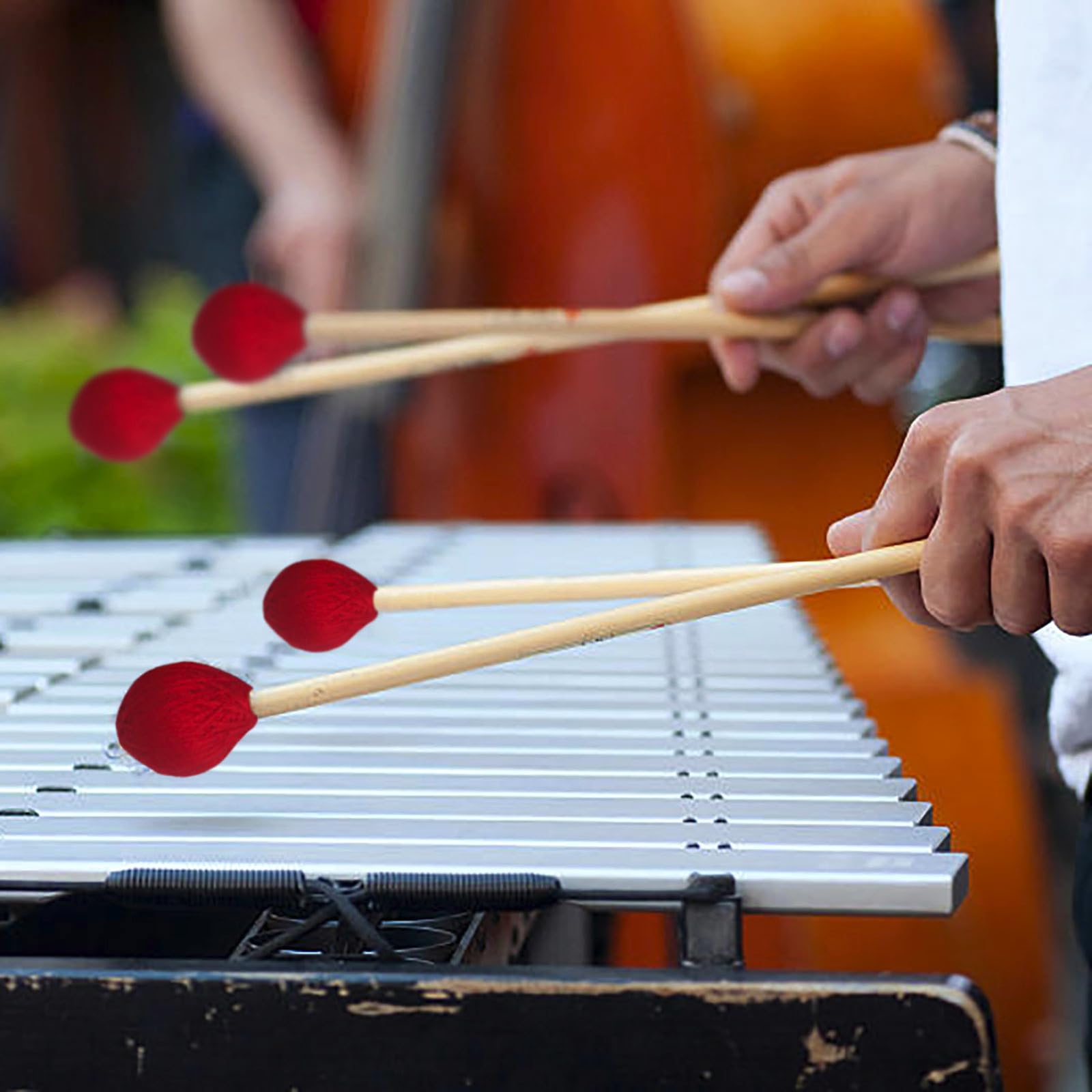 Mazos de madera de percusión, diseño centrado en la calidad del sonido para ambos, palos de percusión, mazos de madera, palos de percusión, mazos de percusión, accesorios de instrumentos musicales