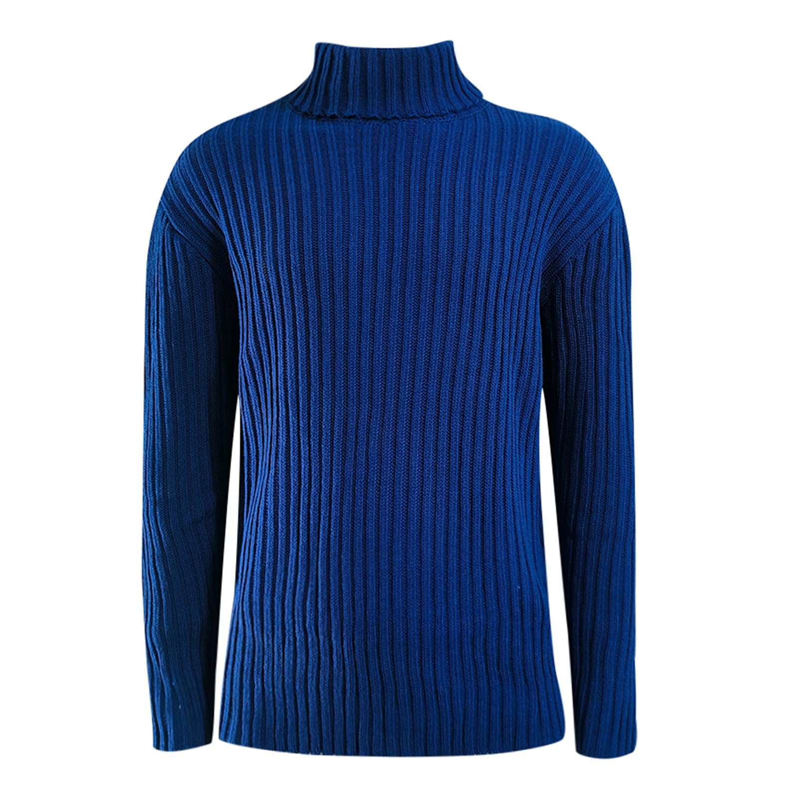 Cuello Alto Hombre, Jerséis para Hombre Suéter De Cuello De Tortuga Jersey De Punto Acanalado Slim Fit Básico Informal Otoño Acanalado Jersey De Punto Fino para Hombre Suéteres De Cachemira Tejidos