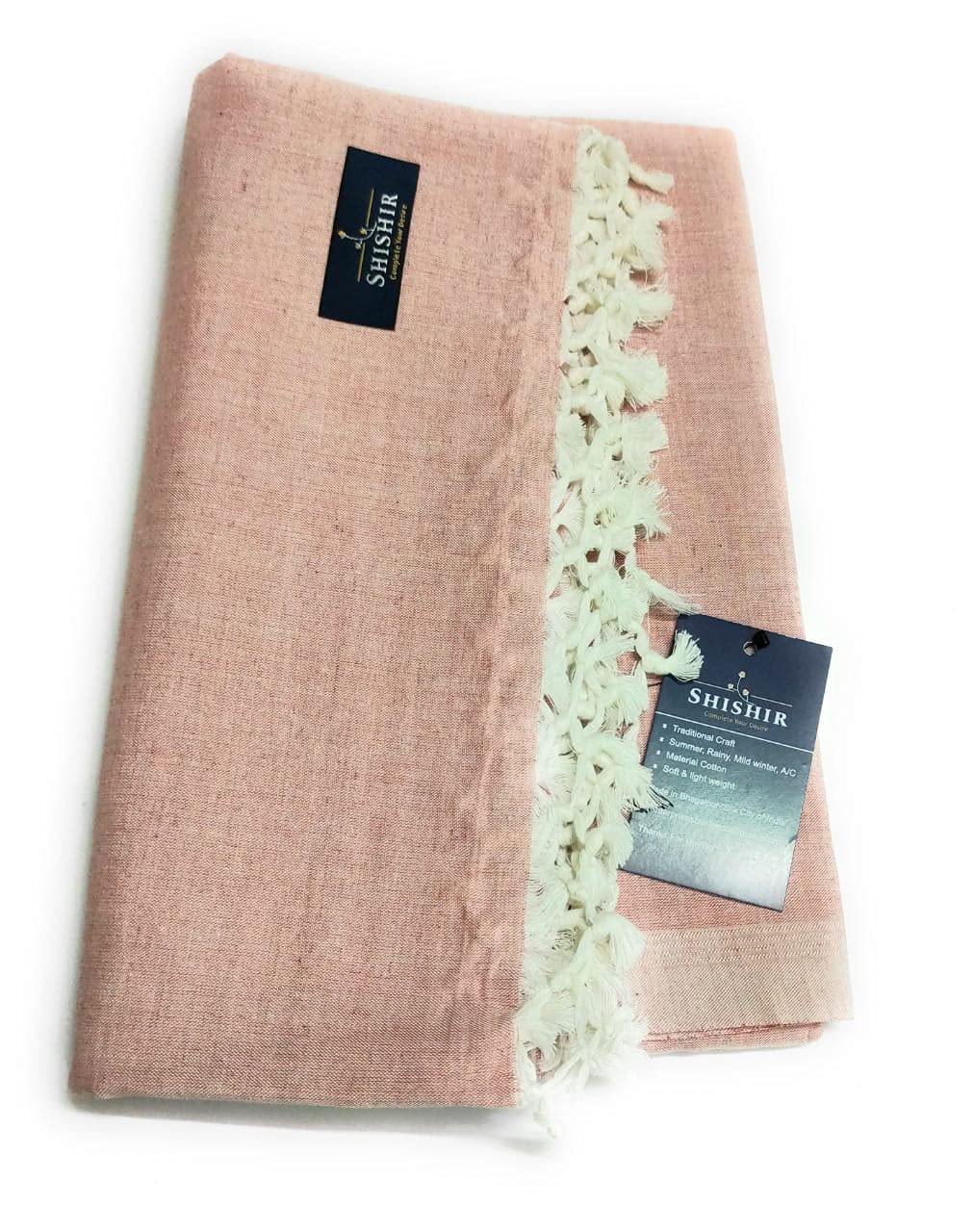 SHISHIR 100% Fine Cotton Solid Summer Single Bed Top Sheet/Odhne Wali Chaddar (Size Of Topsheets-55X90 Inches( Beige), 250 TC-image-26