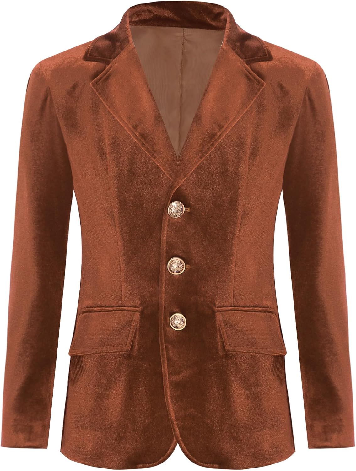 MSemis Jungen Anzugjacke – Gentleman Blazer Mit 2 Knöpfen, Langarm, Festlich & Elegant, Größe 122–128 (burgundy)