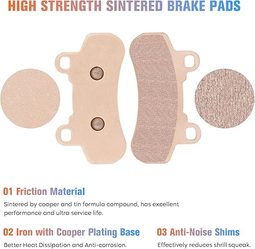 Miniatura 5 de Youxmoto Pastillas de freno sinterizadas aptas para Can-Am Defender HD8  MAX HD8 2016 2017 2018 2019 2020 2021, pastillas de freno delanteras y