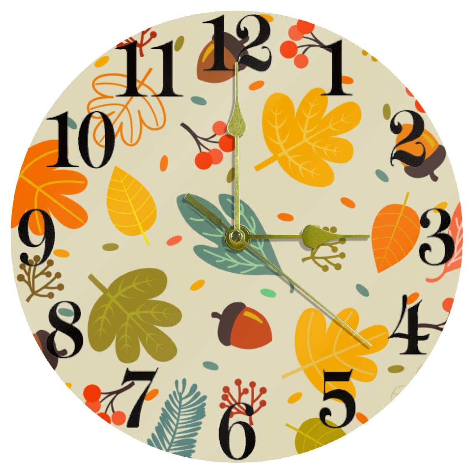 Horloge murale à quartz silencieuse idéale pour une cuisine sereine