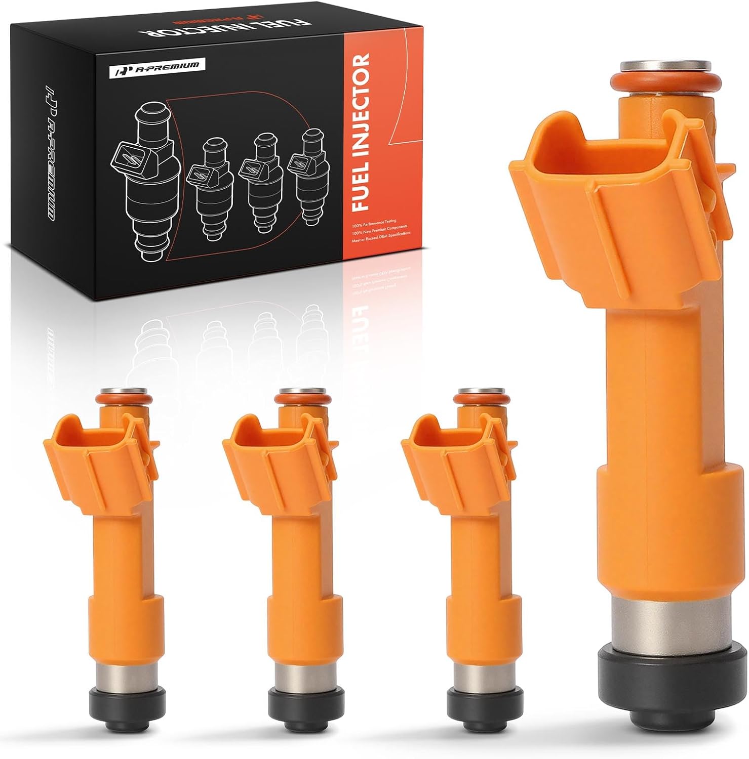 A-Premium Fuel Injectors Compatible with Toyota Camry 2003-2011 & Lexus HS250h 2010-2012, 2.4L 4-PC Set