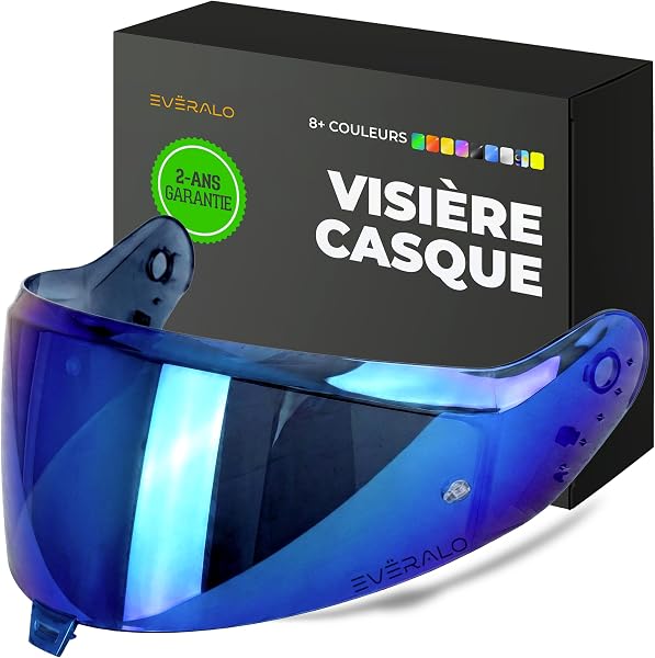 Visière Compatible avec Shark Skwall i3 - DSkwall 3 - Ridill 2 - Skwal Cup - VZ400 (Bleu Electrique) - 1