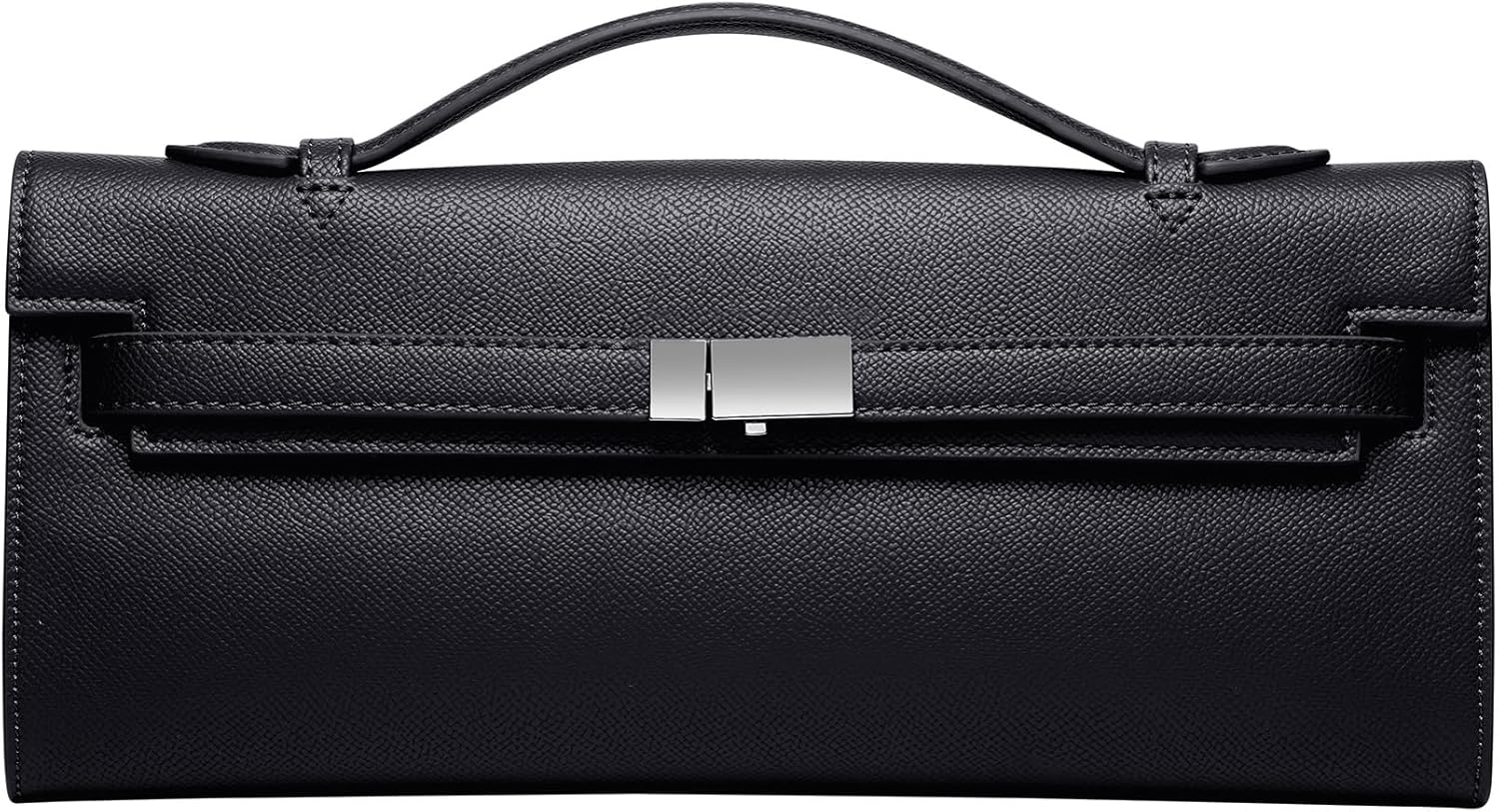 CHUNLI PU Leather Clutch Purses for Women, Trendy Ladies Top Handle Bag for Evening Work Business Daily Use