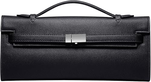 CHUNLI Bolsa de cuero con asa superior para mujer, monederos de mano de moda para trabajo nocturno, negocios, uso diario