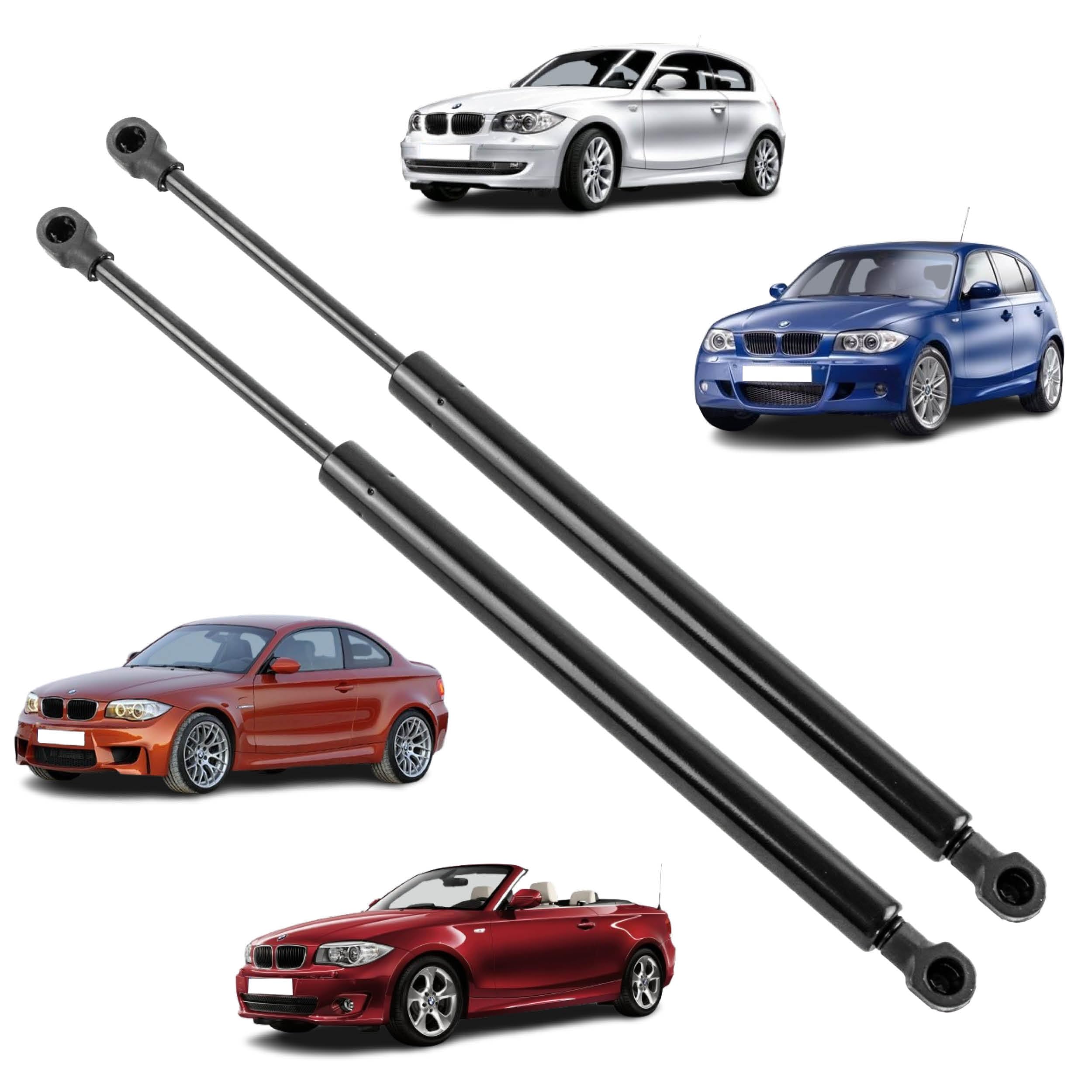 2 pistoncini cofano anteriore compatibili per BMW E81, E82, E87, E88 (Serie 1) (2003-2013) ammortizzatori apertura cofano anteriore. 51237118370