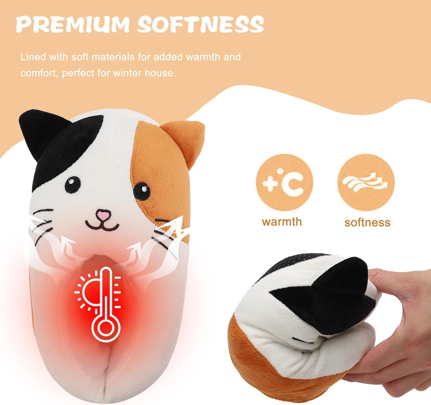 EQW Kids Slippers for Girls Boys Fuzzy House Warm Non-Slip Cute Soft Plush Indoor Bedroom Slides - Image 5