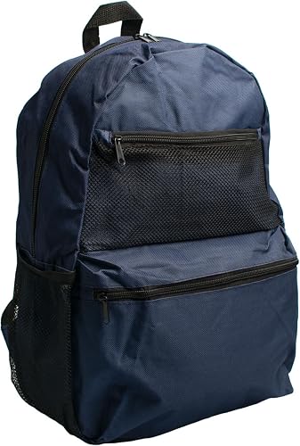 Fashionation Lightweight Backpack for School and Travel, Navy