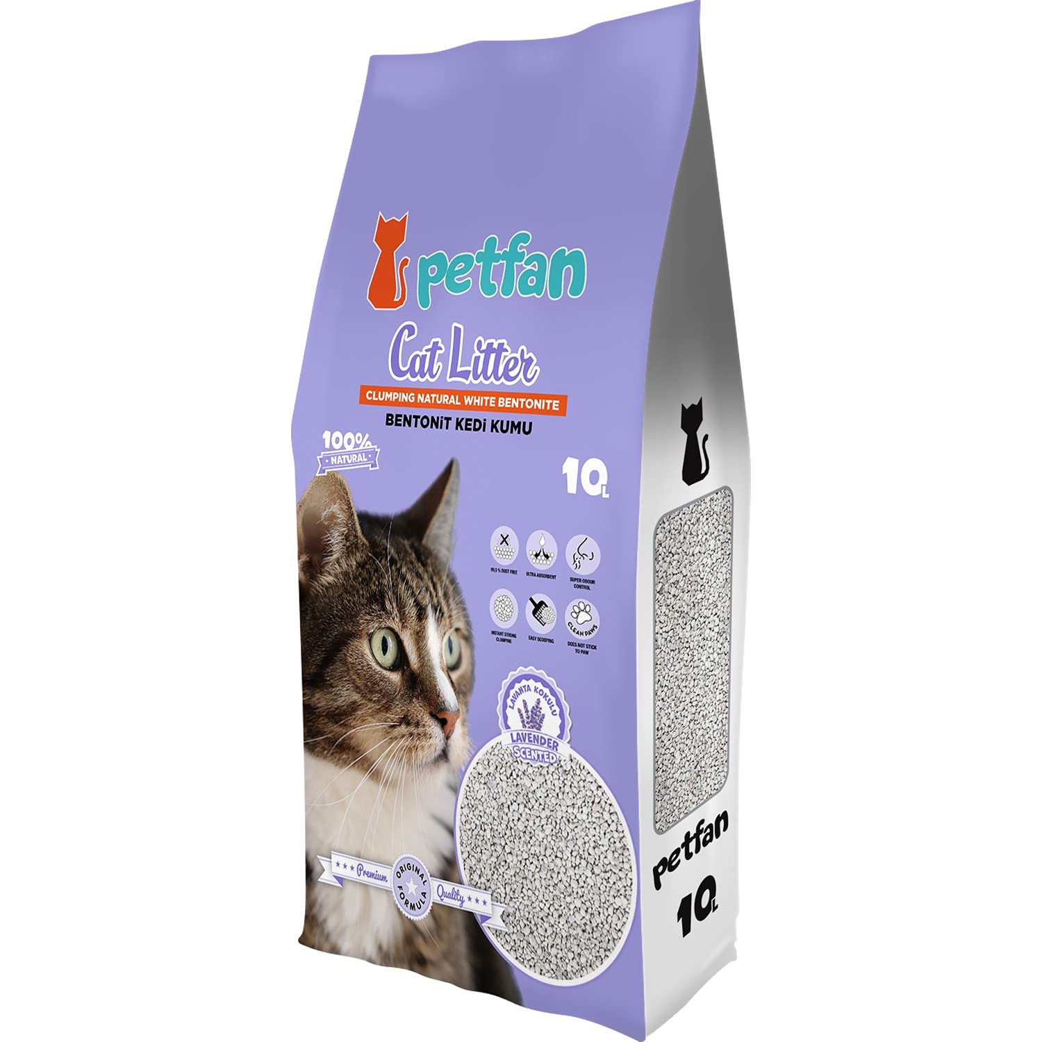 Песок за мачка PETFAN LAVANDER 10L