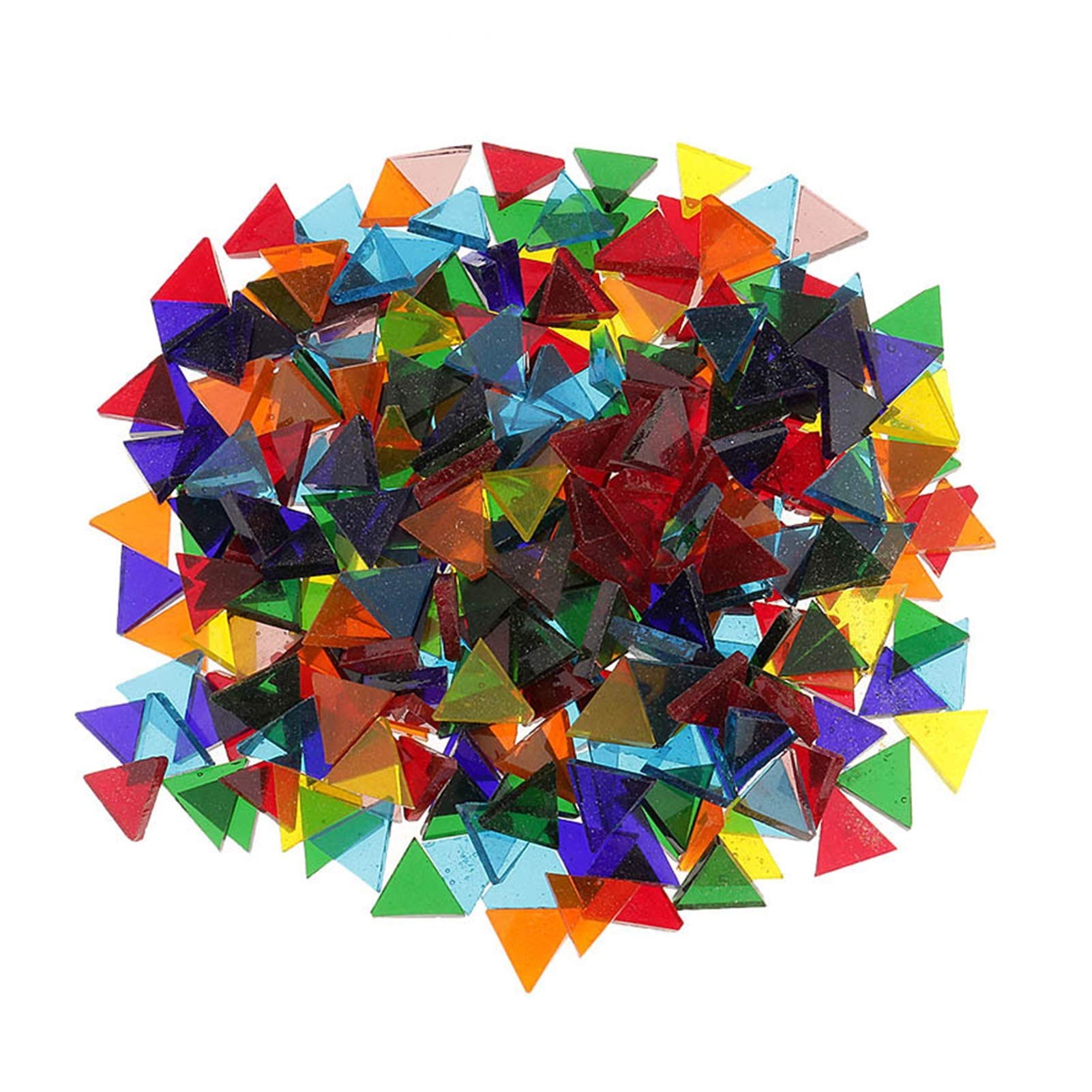 100g/bag Mixed Color Square Clear Glass Mosaic Til... – Grandado