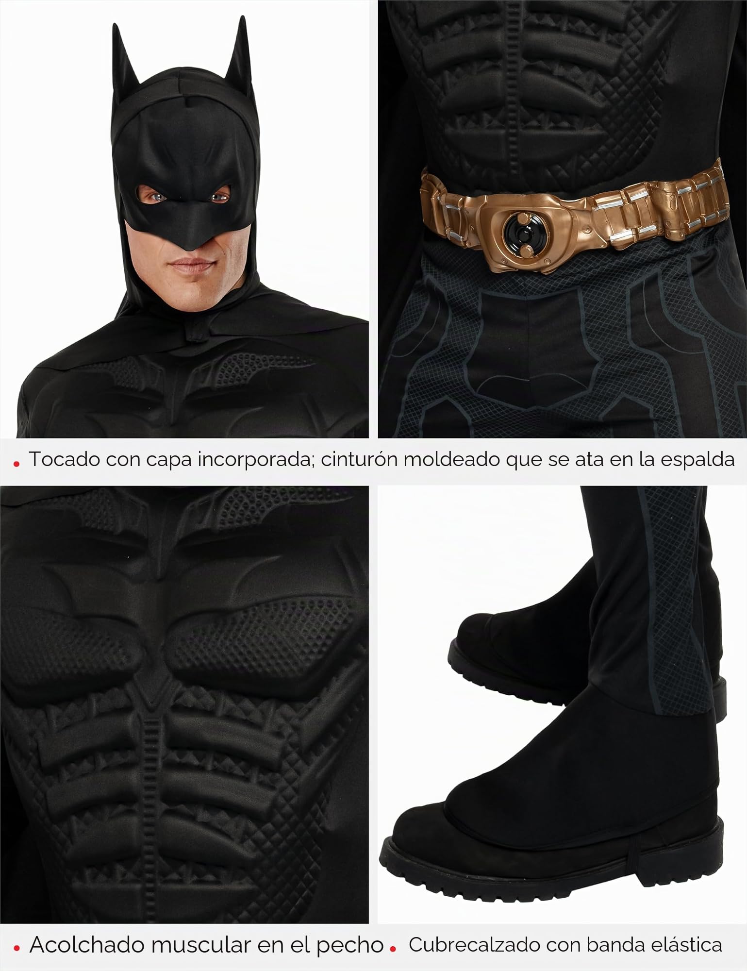 Rubies Disfraces/Accesorios Para Disfraces Disfraz de Batman Hombre (Pack de 1)