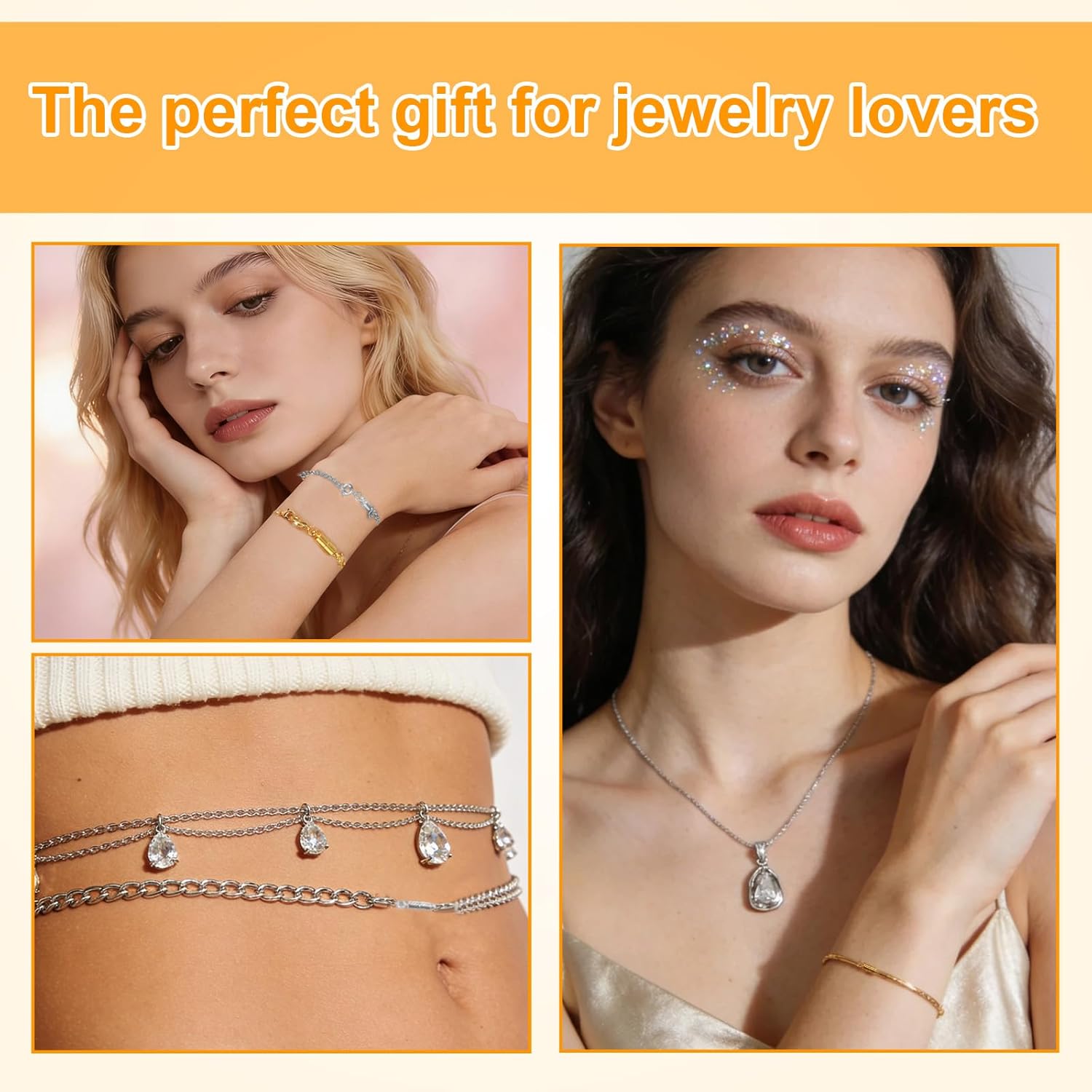 20pcs Magnetic Necklace Clasps and Closures, Zinc Alloy Fashionable Jewelry Magnet Clips Fasteners for Bracelet Necklace Anklet Chains Extender Finding Accessories (Gold & Silver) - Image 7