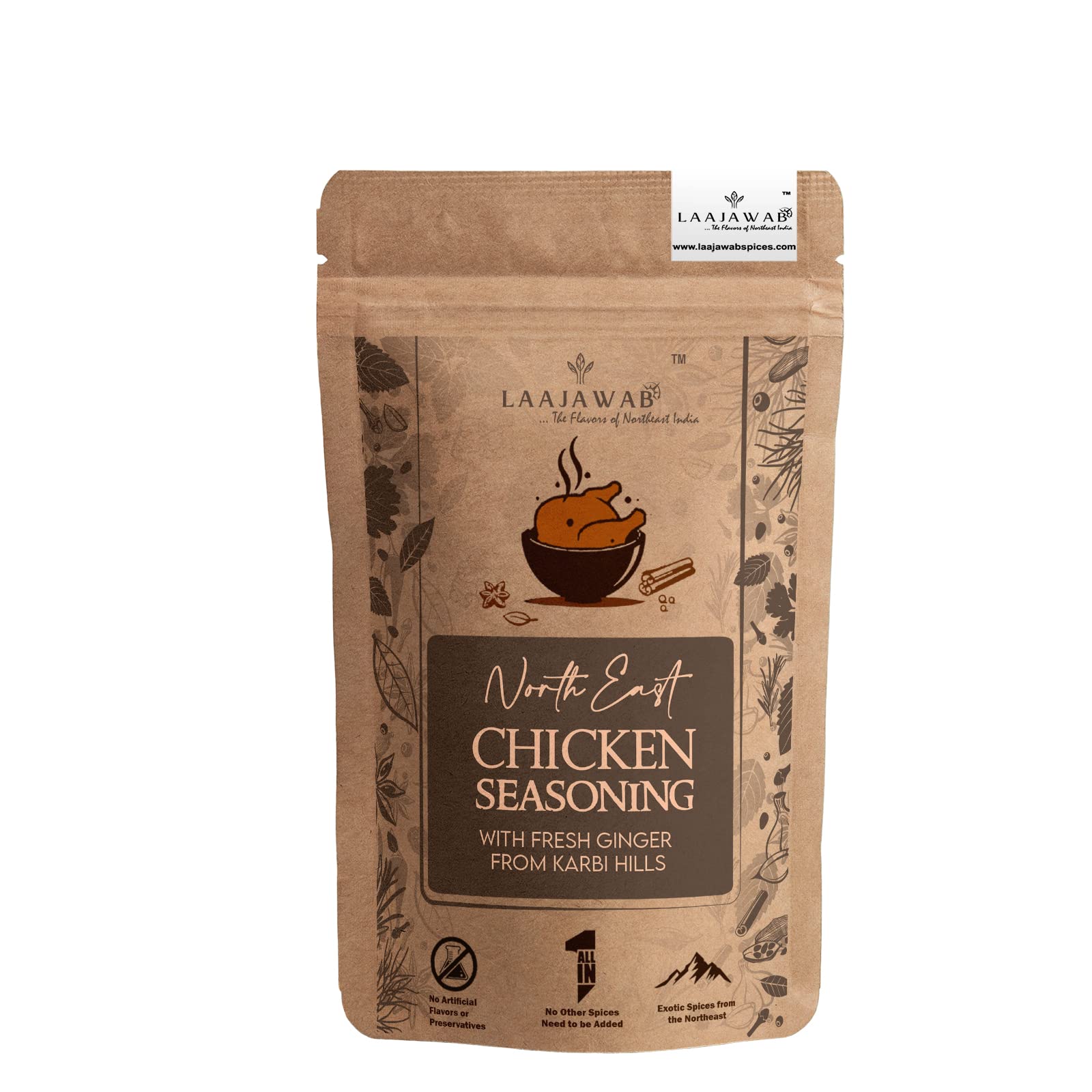 See full amazon price history chart for Laajawab Northeast Chicken Seasoning 130g | With Exotic Northeast Indian Spices & Herbs | All in one Masala for Chicken Curry, No MSG Laajawab Northeast Chicken Seasoning 130g | With Exotic Northeast Indian Spices & Herbs | All in one Masala for Chicken Curry, No MSG (B0BPM889S4) Amazon Price History, Amazon Price Tracker