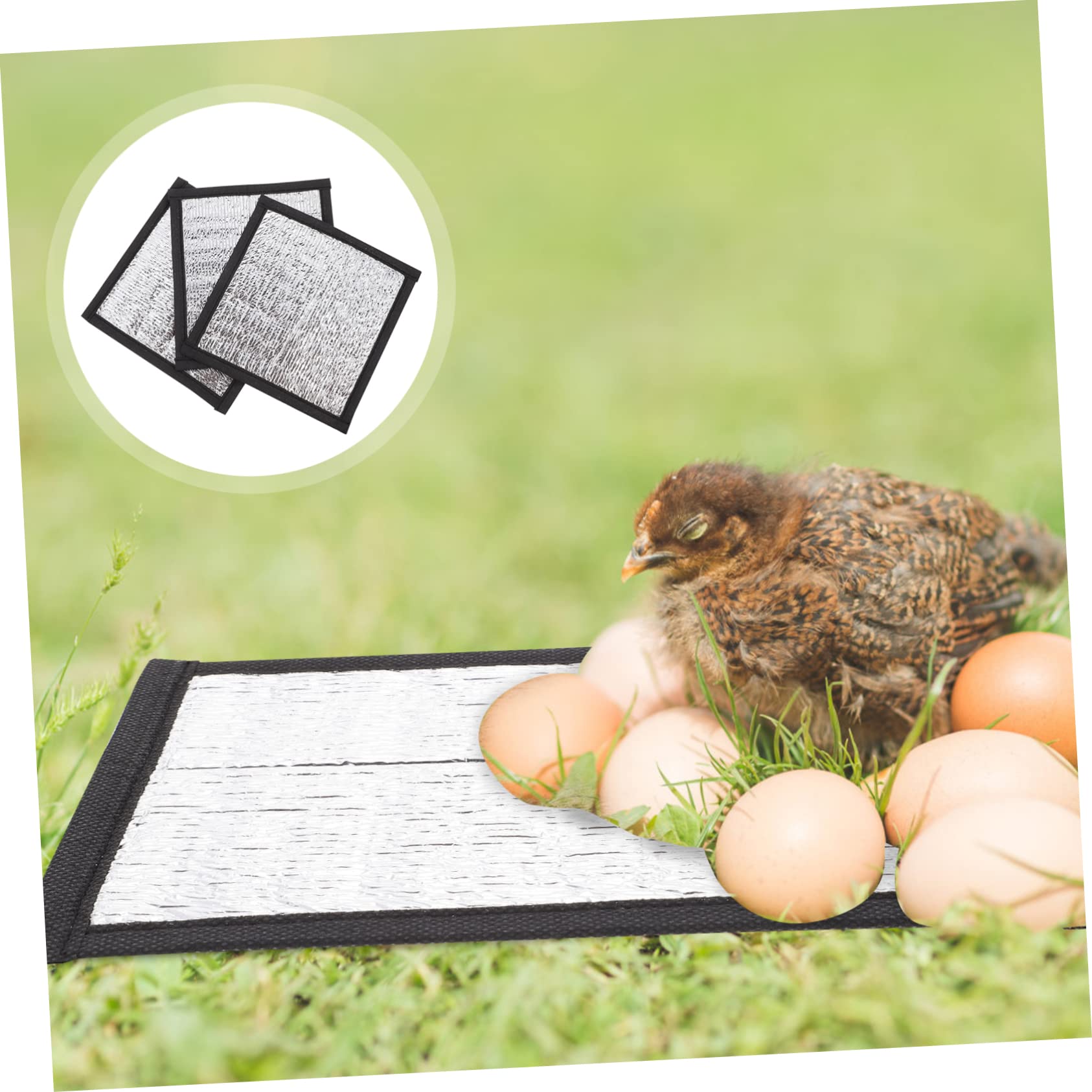 Parliky 2sets Reptile Heating Pad Insulation Mat for Heater Perfect for Cold Weather 3pcs*2