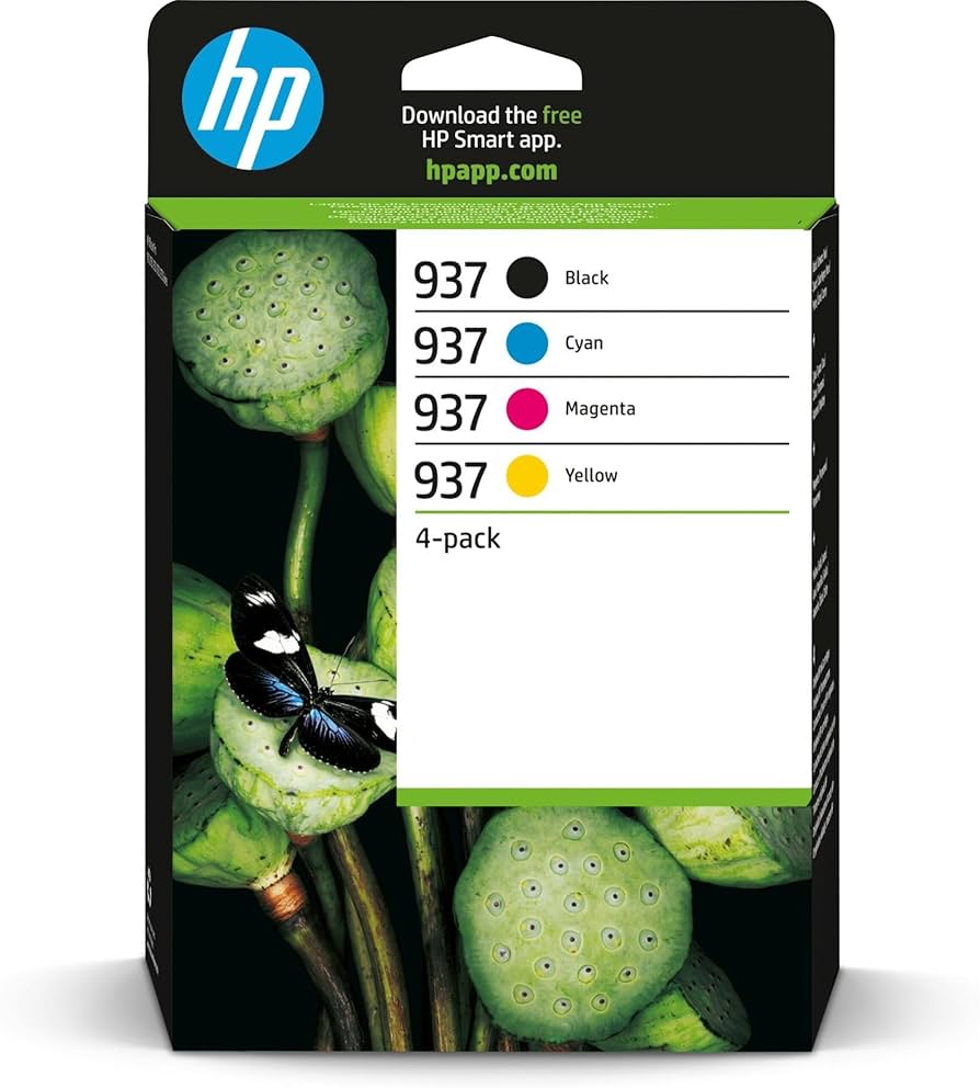 Amazon.co.jp: HP 937 CMYK オリジナルインクカートリッジ 4個