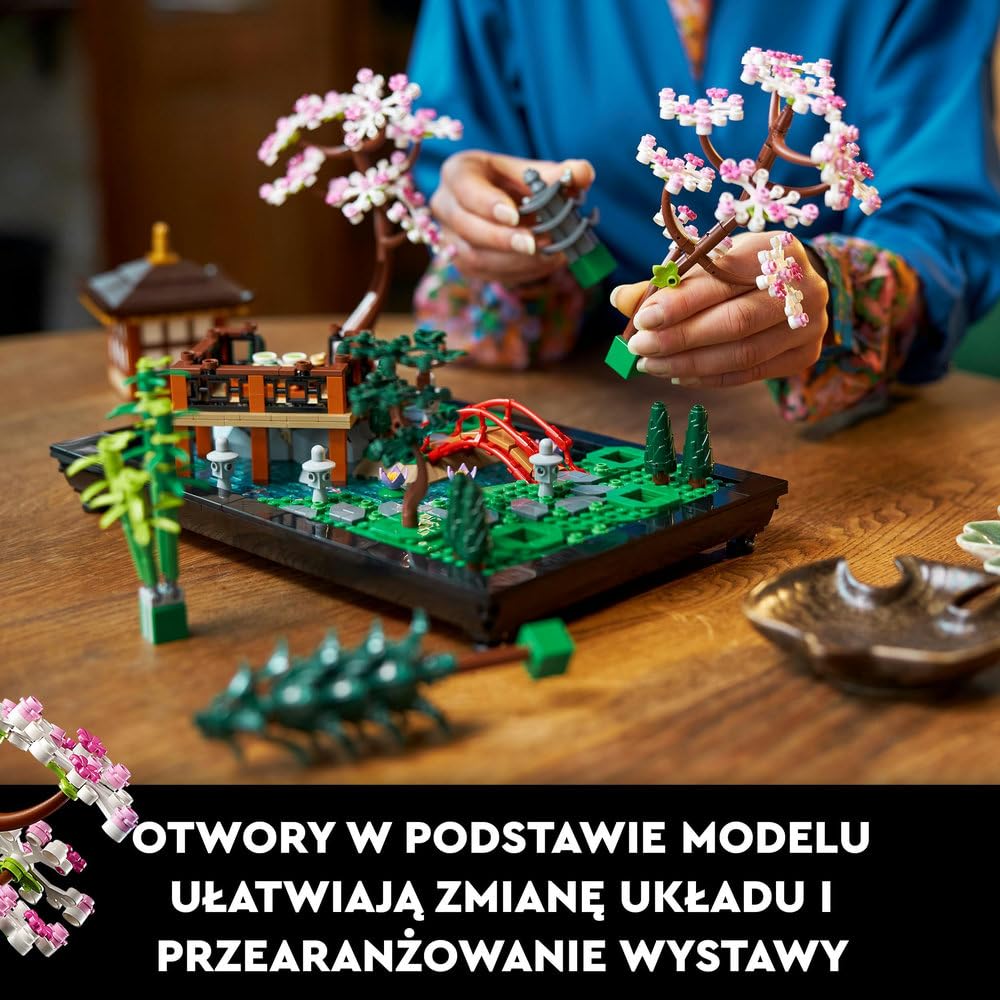 LEGO Icons Zaciszny ogród 10315 | Dekoracja do domu, zestaw konstrukcyjny dla dorosłych, prezent dla dorosłych, dla kobiet i mężczyzn, 1363 elementy