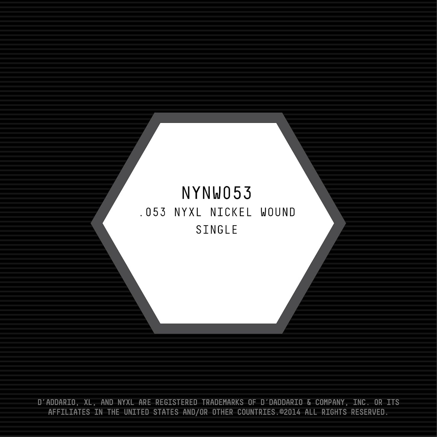 D'Addario NYXL Nickel Wound Electric Guitar Single String, .053 image 2