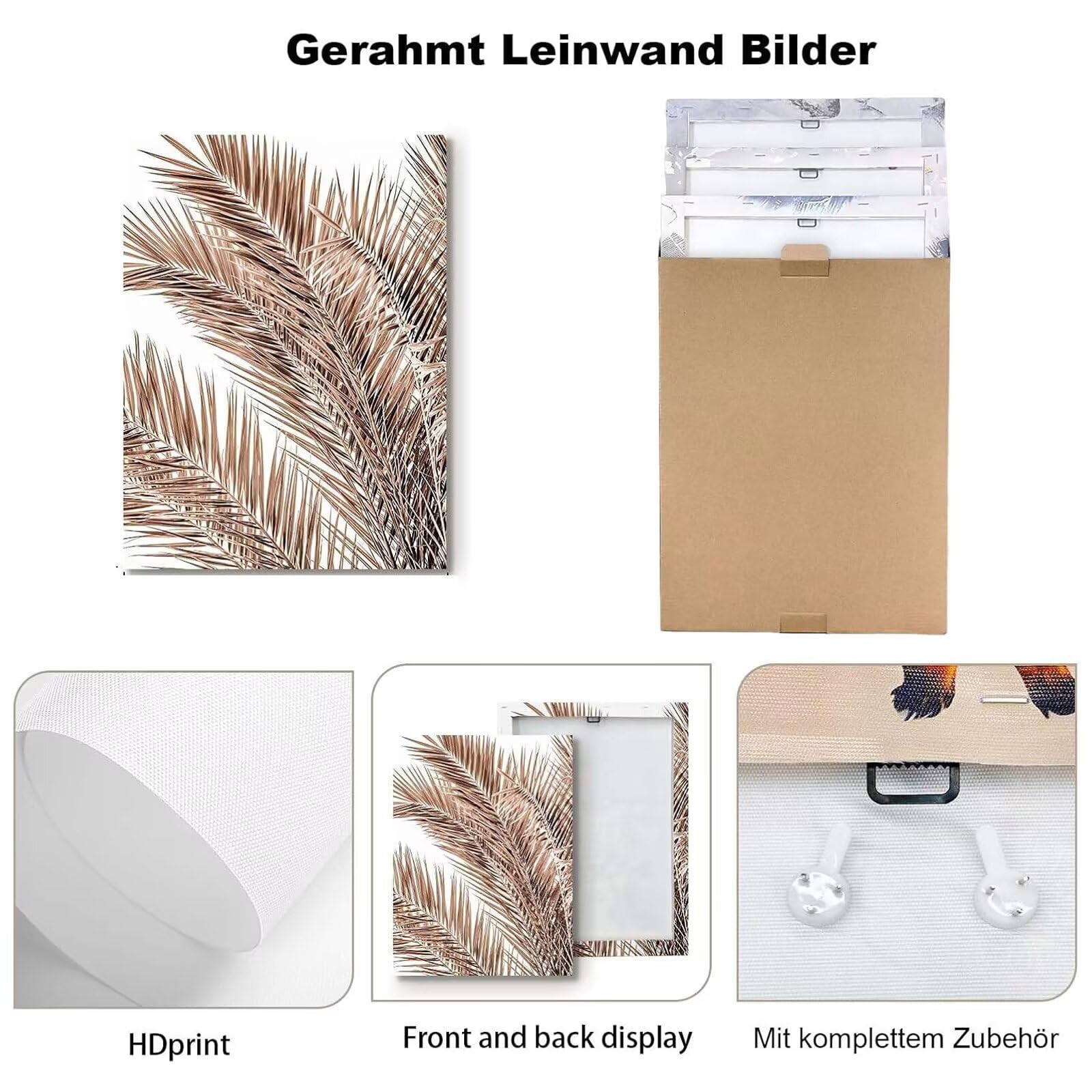 Oujkeef Leinwand Bilder Fantasie 3 Teilig Mit Massivholz Rahmen, Wandbilder Traumfänger, Schlafzimmer Bilder Badezimmer Wohnzimmer Wand Deko Modern Heimdekoration Bilderwand Geschenk 30x40cm,-f1229b