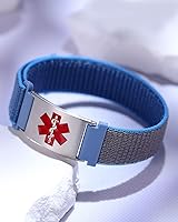 Vista 6 de Pulseras deportivas personalizadas de alerta médica para mujeres y hombres – Pulseras de identificación médica personalizadas con grabado gratuito