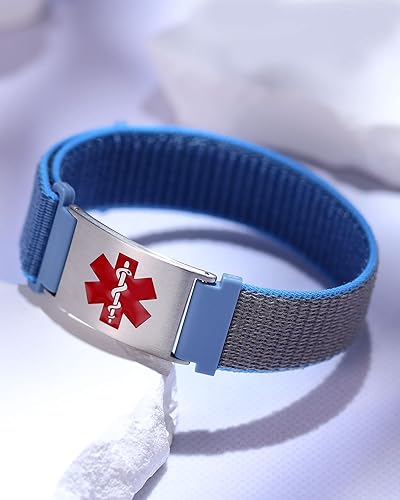 Miniatura 6 de Pulseras deportivas personalizadas de alerta médica para mujeres y hombres Pulseras de identificación médica personalizadas con grabado gratuito