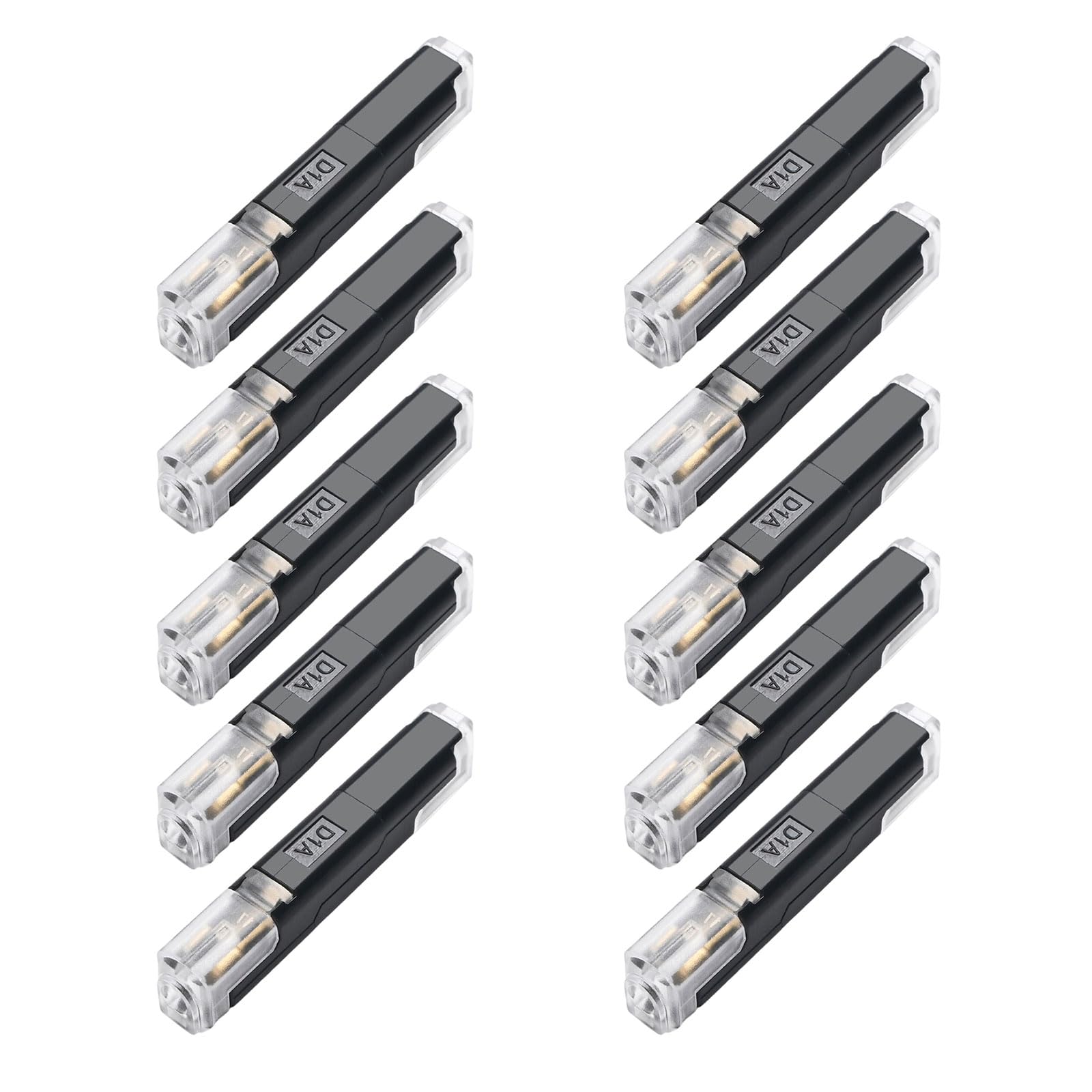 CUNZJIA Quick Connecting Terminals Block None Soldering Single Wire Plug in Connector with Locking Buckle for Easy Installation
