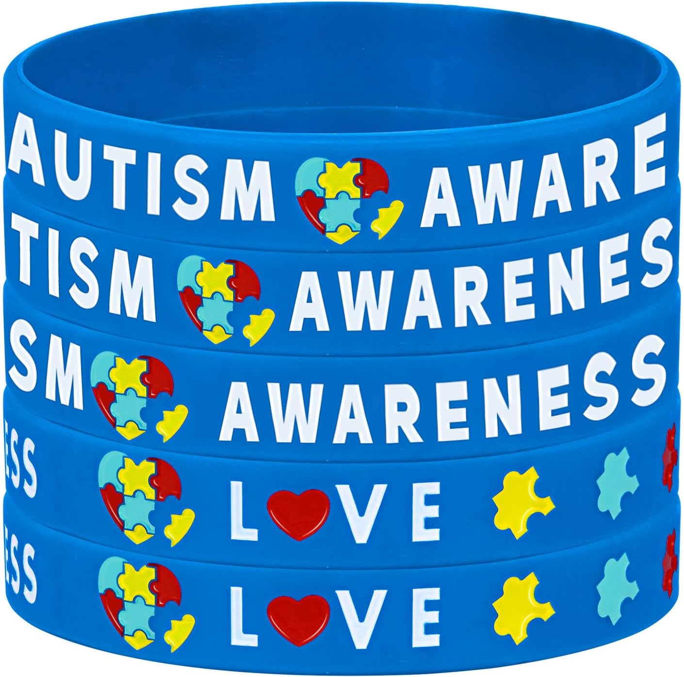 XUANPAI 5 Pack Rubber Silicone Sport Medical Emergency Alert ID Bracelets Wristband for Men Women Kids