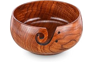 Wooden Yarn Bowl for Knitters Who Have Everything