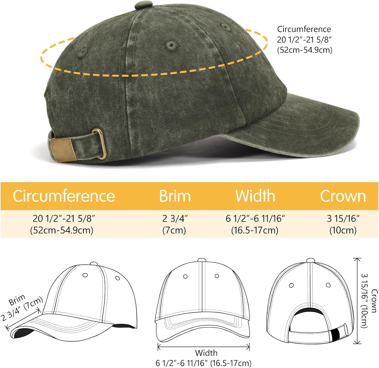 Kids Baseball Cap for Age 2-5,Adjustable Vintage Washed Cotton Toddler Baseball Hat for Boys & Girls - Image 2