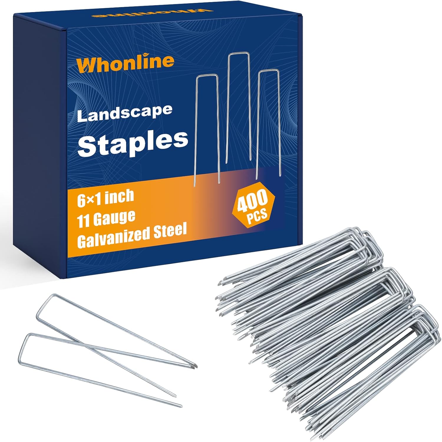 400pcs 6 Inch Landscape Staples 11 Gauge