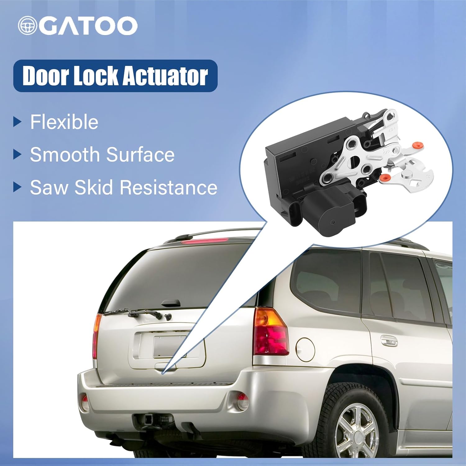 Tailgate Lock Rear Liftgate Door Actuator Hatch Trunk Latch Fit for GMC Envoy XL Chevy Trailblazer EXT Buick Rainier Isuzu Ascender Oldsmobile Bravada Saab 9-7x 2002 2003 2004 2005 2006 2007 2008 2009