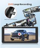 AUTO-VOX Caméra de Recul sans Fil Solaire DVR, Écran 7,2" 1080P HD - 6
