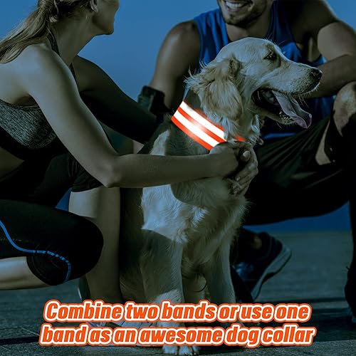 Miniatura 5 de Yilloog 100 bandas reflectantes para el brazo para caminar por la noche, bandas reflectoras para muñeca, brazo, tobillo, pierna de alta visibilidad,