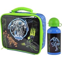 CrazyGadget  Max Steel Freaks Kids Children Lunch Bag and Metal Water Bottle Set for School Picnic Travel Gift Present Christmas Birthday