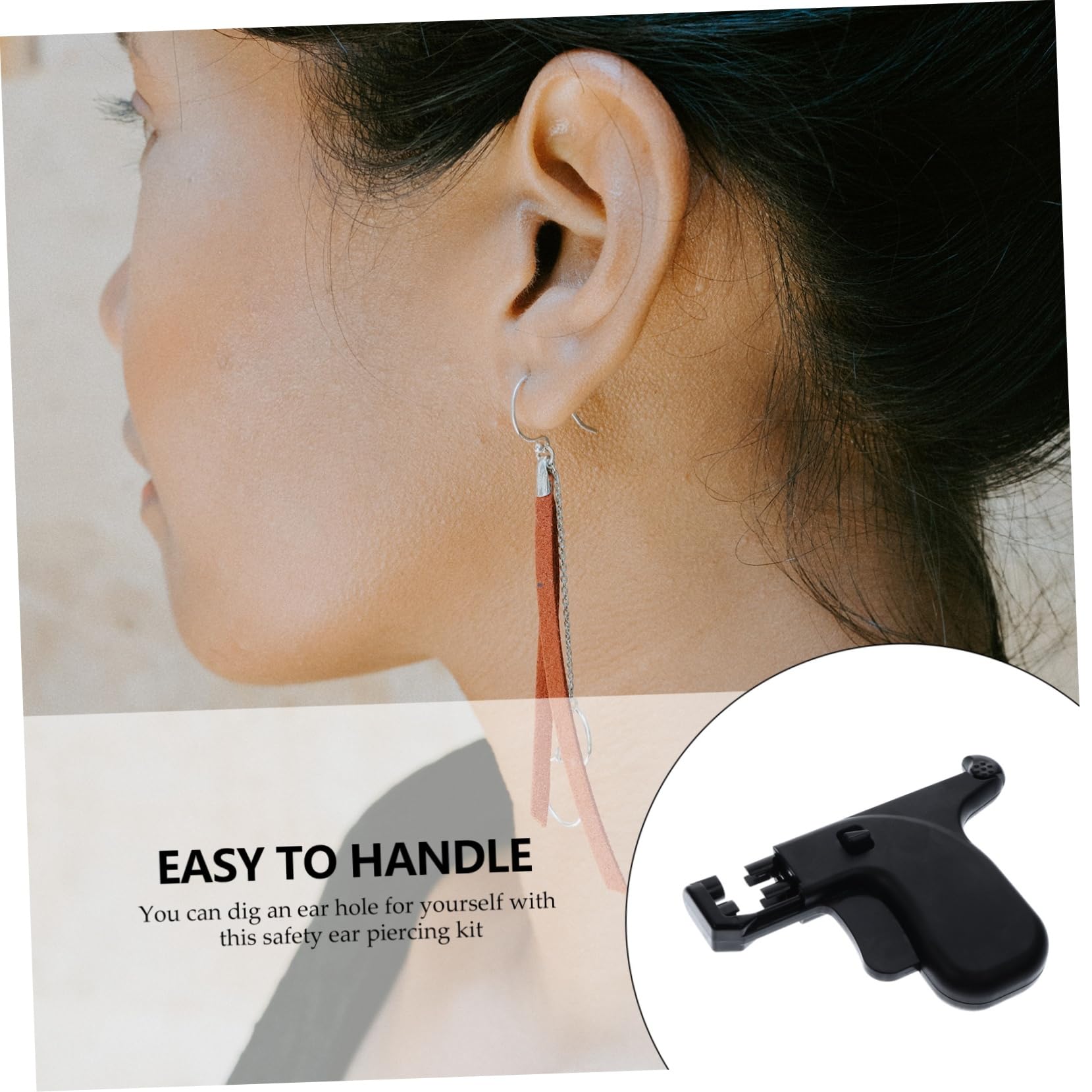 Ipetboom Piercing Kits for Ear Piercer Ear Hole Piercing Tool Nose Navel Piercer Safe Piercing Experience