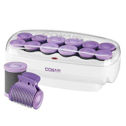 Conair rulos calientes de cerámica jumbo y súper jumbo, superclips incluidos (exclusivo de Amazon)